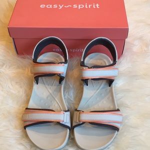 Easy Spirit Nami 3 light gray coral sports sandals
